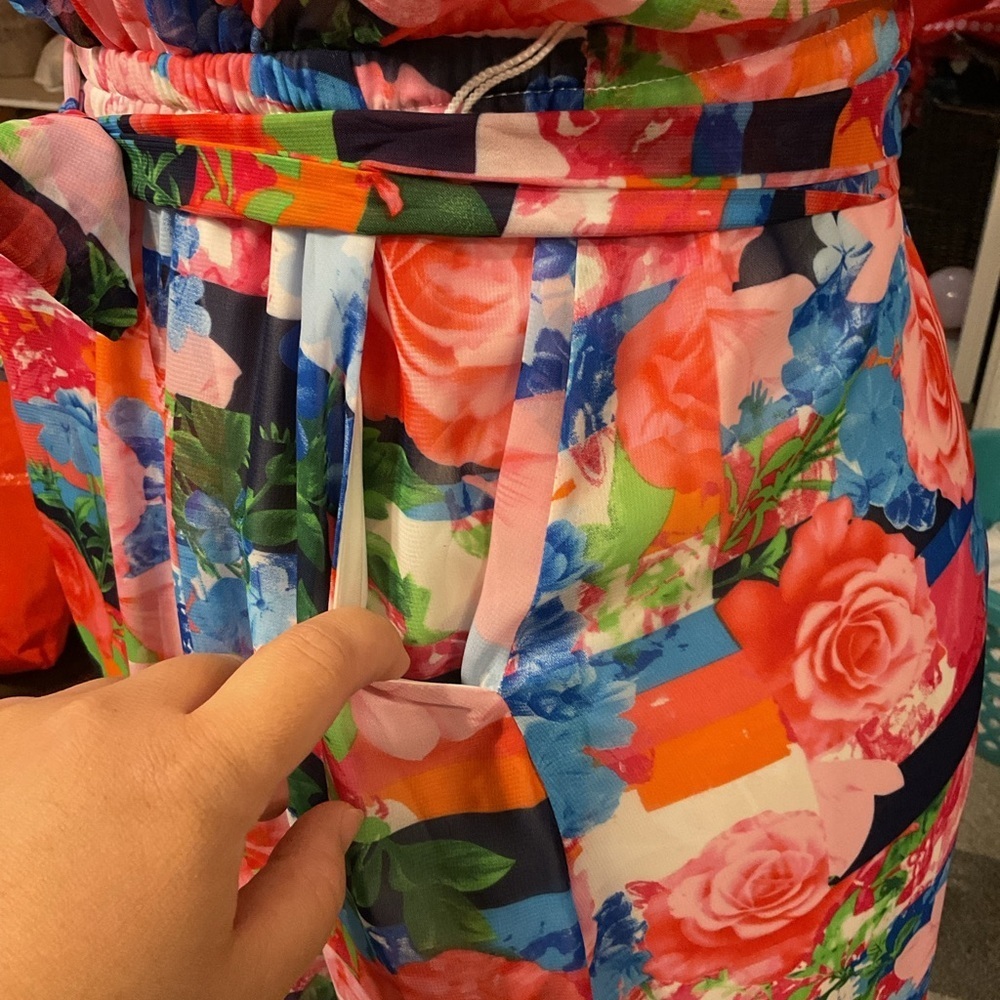 Jessica Simpson Women’ Halter Floral Maxi Dress Size 6 - Picture 5 of 9